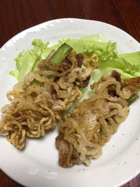 辛ラーメンの巻き巻きパリパリおつまみ