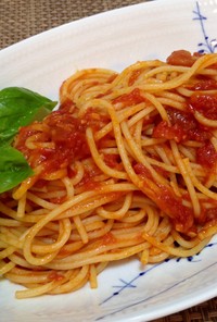 フライパンで簡単♪トマトスパゲティ