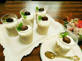 蒸さずに簡単♥濃厚マロンプリン