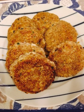 ワンパンで簡単!ゴマ香る豆腐バーグ★