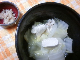 白菜と鶏肉のお鍋