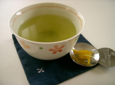 ゆず香る緑茶の写真