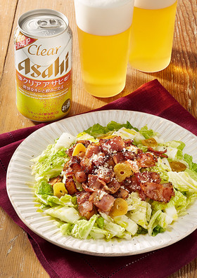 カリカリベーコンの白菜オイルサラダ