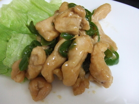 ジューシー!胸肉の甘辛炒め