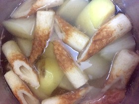 大根とちくわのおでん風
