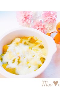 リメイク♡かぼちゃの煮物→マヨチーズ焼き