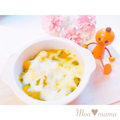 リメイク♡かぼちゃの煮物→マヨチーズ焼きの写真
