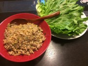 中華ひき肉のレタス包みの写真