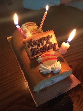 りんごのロールケーキ