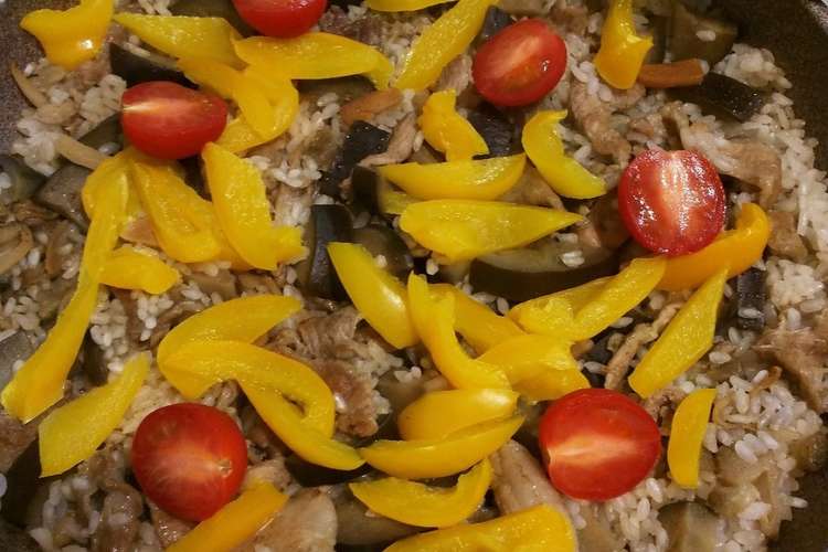 スタミナ 豚肉ニンニクパエリア レシピ 作り方 By ごろにゃ ごミキ クックパッド 簡単おいしいみんなのレシピが360万品