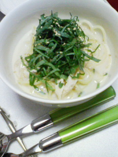 豆乳の・冷たいスープパスタ★の画像