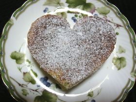 ★牛乳パック型deハートのホットケーキ♪