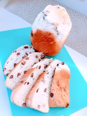 HBで早焼き甘納豆パン♬牛乳なしの写真