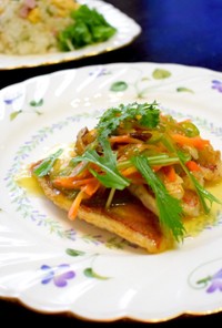 白身魚・野菜あんかけ、時短料理