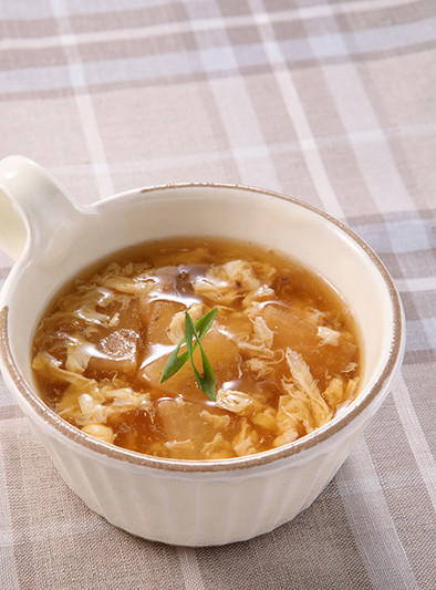 大根のかき玉スープの写真