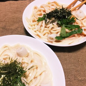 あったか たらこクリームうどん