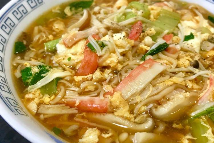 具だくさん とろみしょうゆラーメン レシピ 作り方 By Meekoっち クックパッド 簡単おいしいみんなのレシピが377万品