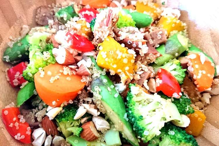 ミートローフでヘルシー温野菜サラダ レシピ 作り方 By ボヘミアミートローフ クックパッド 簡単おいしいみんなのレシピが352万品