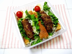 ハンバーグはさむだけサンド