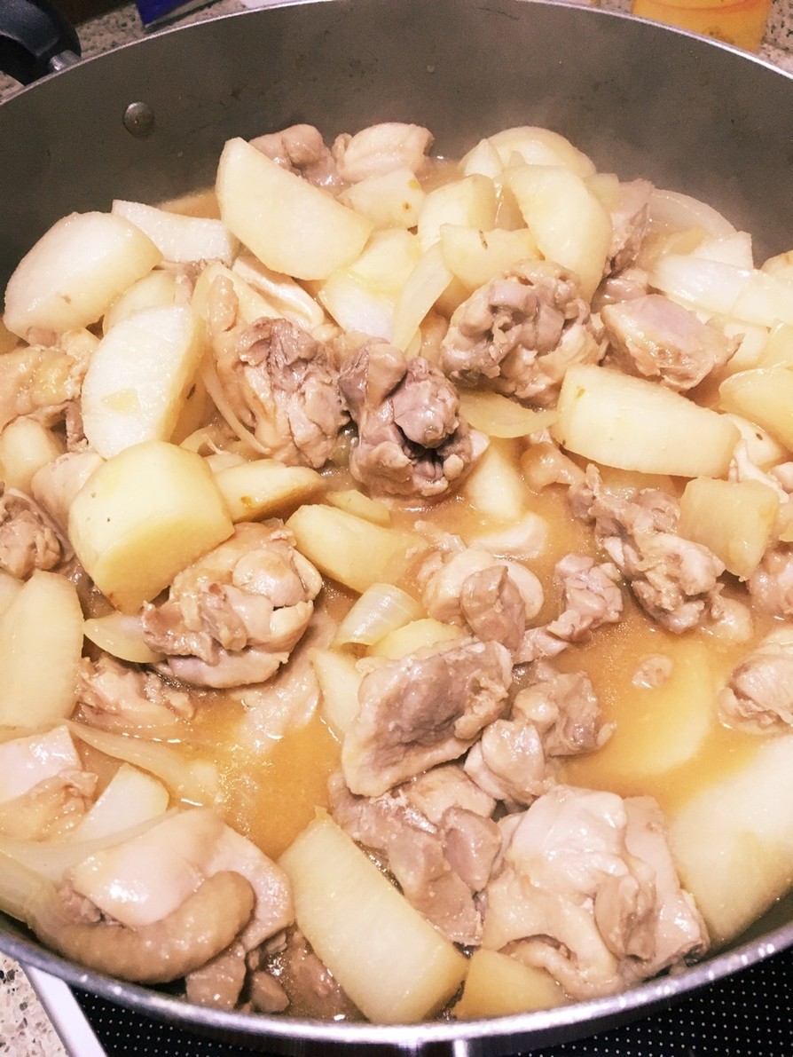 ほっこり！長芋と鶏の味噌煮の画像