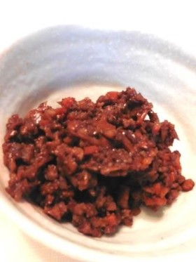 レンコンの肉味噌そぼろ