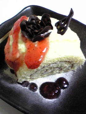 ロールケーキのアレンジ★