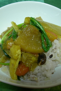 壬生菜と根菜の和カレー
