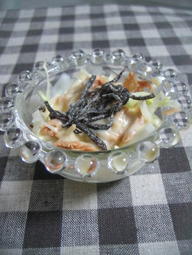 レンジでチン♪塩昆布のツナキャべチーズ
