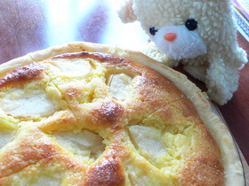 HMで簡単♪梨のヘルシーケーキ