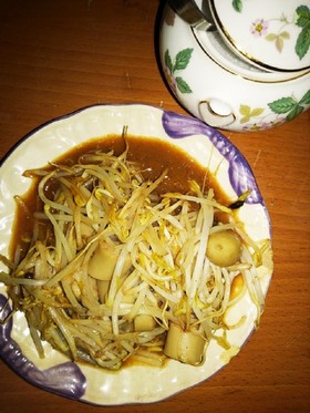 もやしの味噌炒め