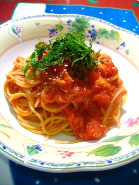 簡単♪ツナとトマトのパスタ