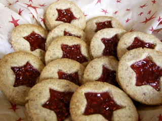 Linzer keks/ドイツのクッキーの画像