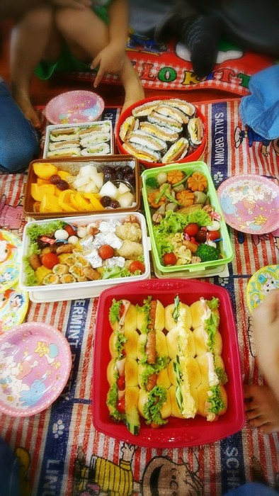 2017年☆幼稚園の運動会のお弁当 記録の写真