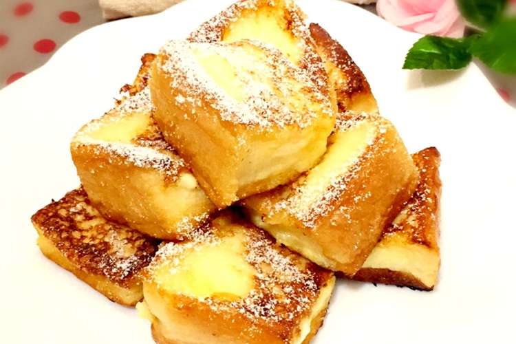 サクふわ食感 揚げフレンチトースト レシピ 作り方 By Renanatsu クックパッド 簡単おいしいみんなのレシピが364万品