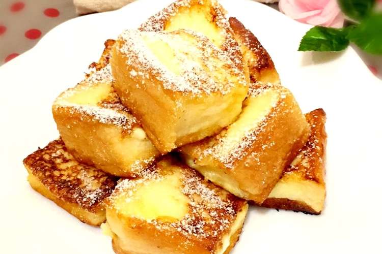 サクふわ食感 揚げフレンチトースト レシピ 作り方 By Renanatsu クックパッド 簡単おいしいみんなのレシピが352万品