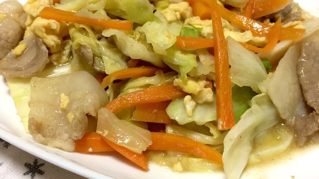 豚バラとキャベツと人参と卵炒め レシピ 作り方 By 新人ちゃん クックパッド 簡単おいしいみんなのレシピが354万品