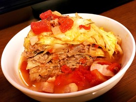 簡単ミルフィーユの巻かないロールキャベツ