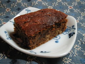 カステラ風・・・おからコーヒー蜂蜜ケーキ