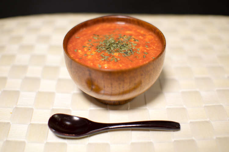 超簡単３分 トマトと卵のあったかスープ レシピ 作り方 By Co Hay クックパッド 簡単おいしいみんなのレシピが356万品