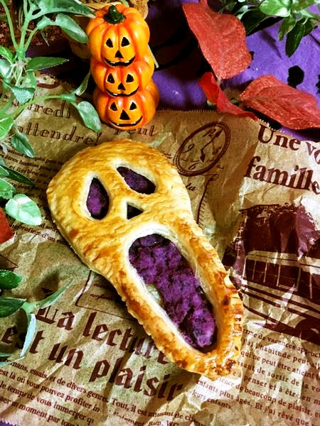 冷凍パイシートで「スクリーム」の紫芋パイの画像