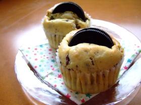 ホットケーキミックスでチョコ入りマフィン