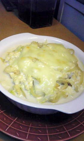 豆腐と白菜のあつあつスープグラタン☆