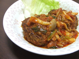 ハンバーグのトマト煮