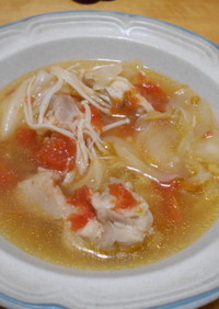 炊飯器で鶏スープ