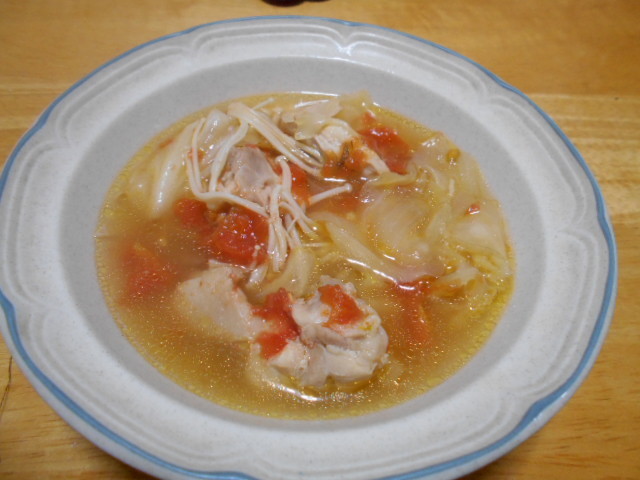 炊飯器で鶏スープの画像