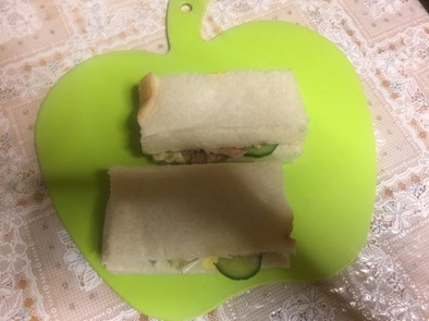 ピクニックツナサンドイッチの写真