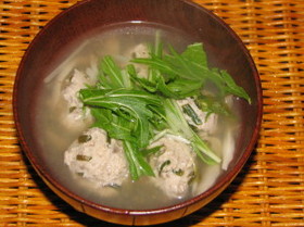 疲れた体に優しい『鰯のつみれ汁梅風味』
