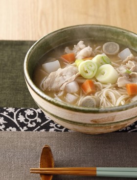 根菜の仙台味噌煮込み温麺(うーめん)
