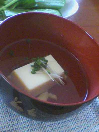 卵豆腐のおすましの写真