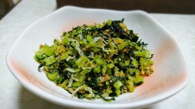 大根の葉と小エビとジャコのふりかけ♪